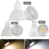 5X GU10 MR16 GU5.3 Dimmable LED Spotlight 7W 220V 110V COB Light Bulb Super Bright Table Lamp Downlight Cool White Warm White