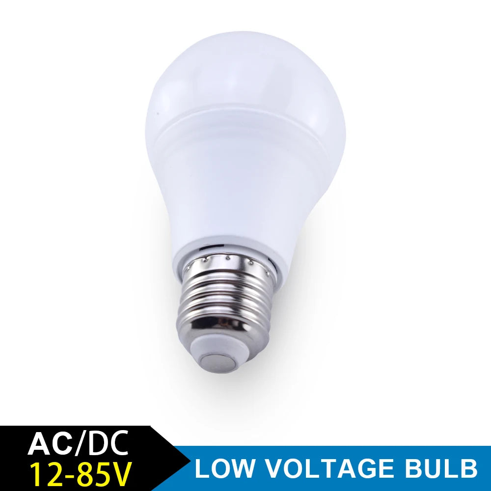 AC DC 12V-85V LED Bulbs E27 Lamp Cool Warm White  Lampada Bombillas Spot Dowlights BBQ Stall, Farm 3W 6W 9W 12W 15W 18W 24W 36W