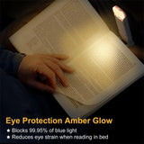LED USB Rechargeable Book Light Reading Light Eye Protection Night Light Portable Clip Desk Light Bookmark Read Light Night Lamp