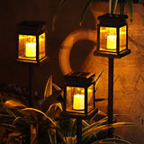 3/1Pcs Solar Candle Lantern IP44 Revolving Lantern Hanging Retro LED Candle Light Outdoor with Clip Garden Waterproof Landscape