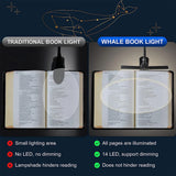 14 LED Clip On Book Light 3 Colors 8 Brightness Usb Rechargeable Night Light Portable Reading Light Book Lamp Mini Desk Lamp