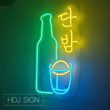 Custom Korean SOJU LED neon sign Itaewon Class Bar neon signs Business sign Korea Bar sign pub Club Decoration Light Wall decor