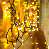 AC220V Black line String Lights Waterproof Outdoor Lighting Christmas Decoration Garland Fairy Light String Bedoom Garden Party