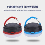 1/2PCS Camping Light Portable Lanterns Hanging Lamp Emergency Light With Magnet For Outdoor Work Tent Hiking Lighting Flashlight