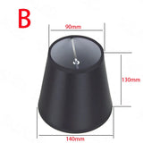 Black Cloth Lampshades For Desk Lamps Personalized Fashion Lighting Accessorie Clip Bulb Fixing Method Bedside Table Lamp Shades