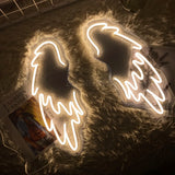 Angel Wings Neon Signs Wedding Party Decor Birthday Gifts Beauty Room Decor Wall Art Neon Light For Bar Club Cafe Ins Decoration