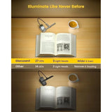 Tri-Head Led Book Light 1000mAh Usb Rechargeable Reading Light Dimmable Book Night Light Mini Clip Book Lamp Study Read Lamp