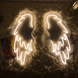 Angel Wings Neon Signs Wedding Party Decor Birthday Gifts Beauty Room Decor Wall Art Neon Light For Bar Club Cafe Ins Decoration