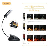 Dimmable Eye Protection USB Rechargeable Power Display Clip On Home Office Super Bright Piano Music Stand Light Book Reading