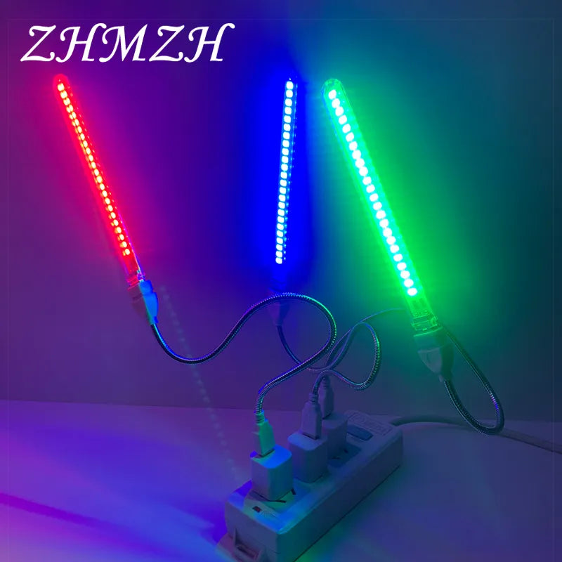 DC5V USB 24LEDs LED Night Light With EU US Plug Red Yellow White Blue Green Purple Pink Colored Lamp For Bedroom Decoration