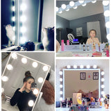 LED Detachable Bulbs Professional Makeup Mirror Lamp USB Power Cosmetic Mirror Light Hollywood Dressing Table Vanity Lights
