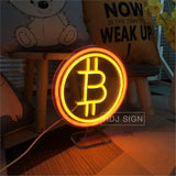 Custom Neon Sign Bitcoin Led Signs Funny Wall Decor for Bedroom Home Bar Cafe Store Game Room Garden Neon Gift Light