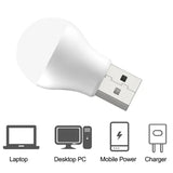 USB Plug Light Computer Mobile Power Charging USB Mini Book Lamp LED Eye Protection Reading Light Small Round Light Night Light